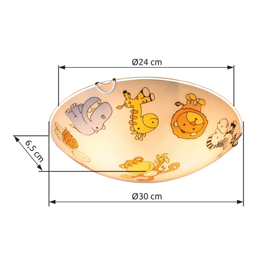 Globo - Dečije plafonsko svetlo 2xE27/60W/230V