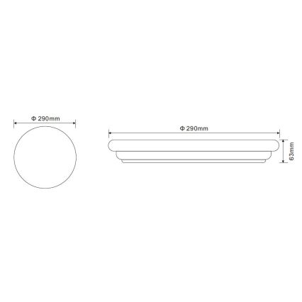 Globo - LED plafonsko svetlo LED/20W/230V