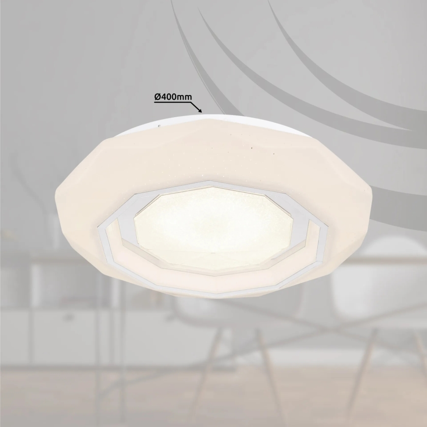 Globo - LED prigušiva stropna svetiljka LED/24W/230V 2700-6500K + daljinski upravljač