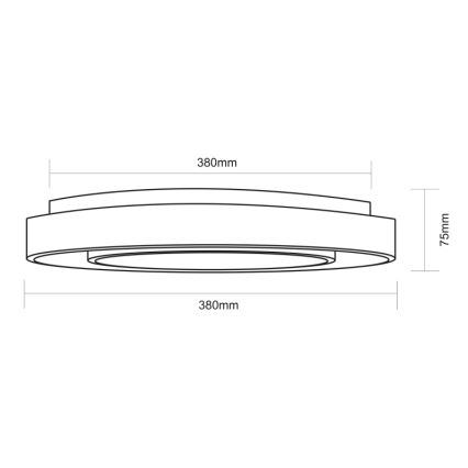 Globo - LED RGBW prigušiva plafonska svetiljka LED/24W/230V 3000-6500K+ daljinski upravljač