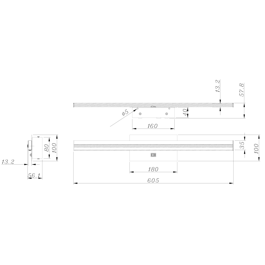 Globo - LED zidno svetlo za kupatilo LED/18W/230V IP44