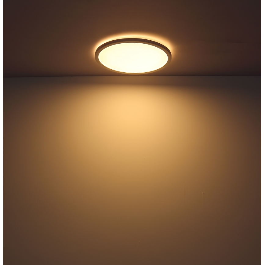 Globo - LED prigušiva kupatilska plafonska svetiljka LED/18W/230V fi 29,4 cm IP44 bela