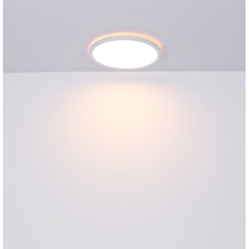 Globo - LED prigušiva kupatilska plafonska svetiljka LED/18W/230V fi 29,4 cm IP44 bela