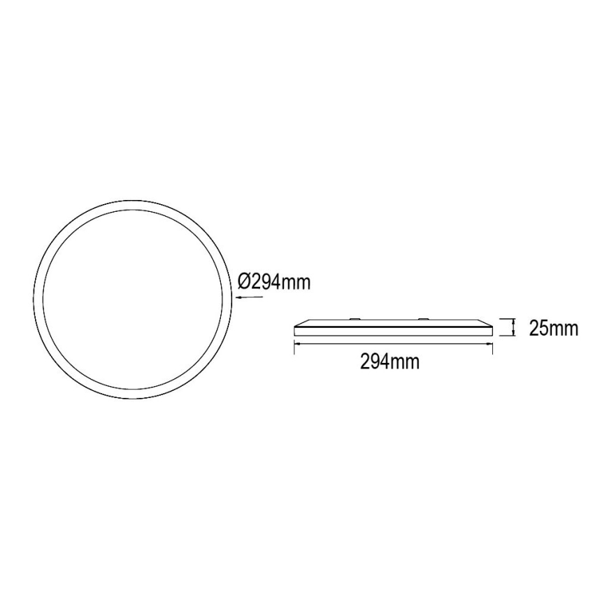 Globo - LED prigušiva kupatilska plafonska svetiljka LED/18W/230V fi 29,4 cm IP44 bela