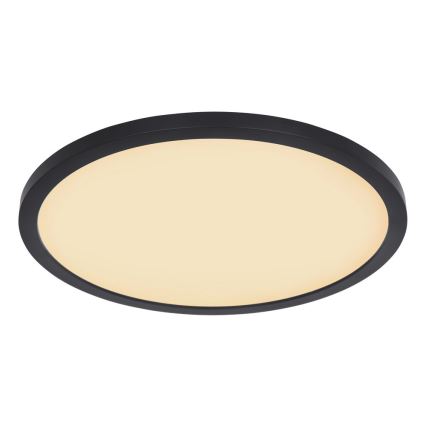 Globo - LED prigušiva plafonska svetiljka za kupatilo LED/24W/230V prečnik 42 cm IP44 crna