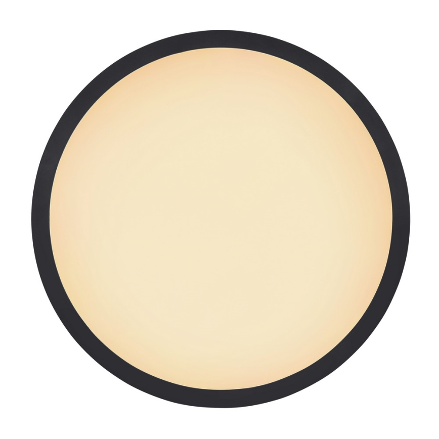 Globo - LED prigušiva plafonska svetiljka za kupatilo LED/24W/230V prečnik 42 cm IP44 crna