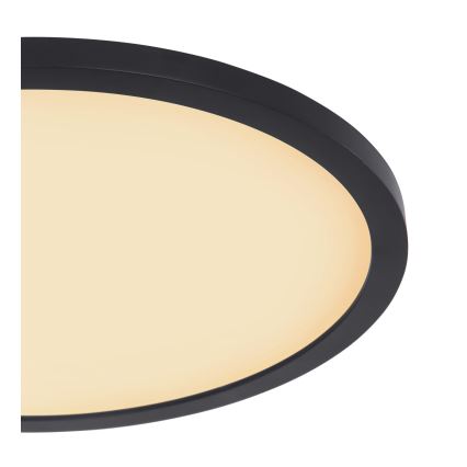 Globo - LED prigušiva plafonska svetiljka za kupatilo LED/24W/230V prečnik 42 cm IP44 crna