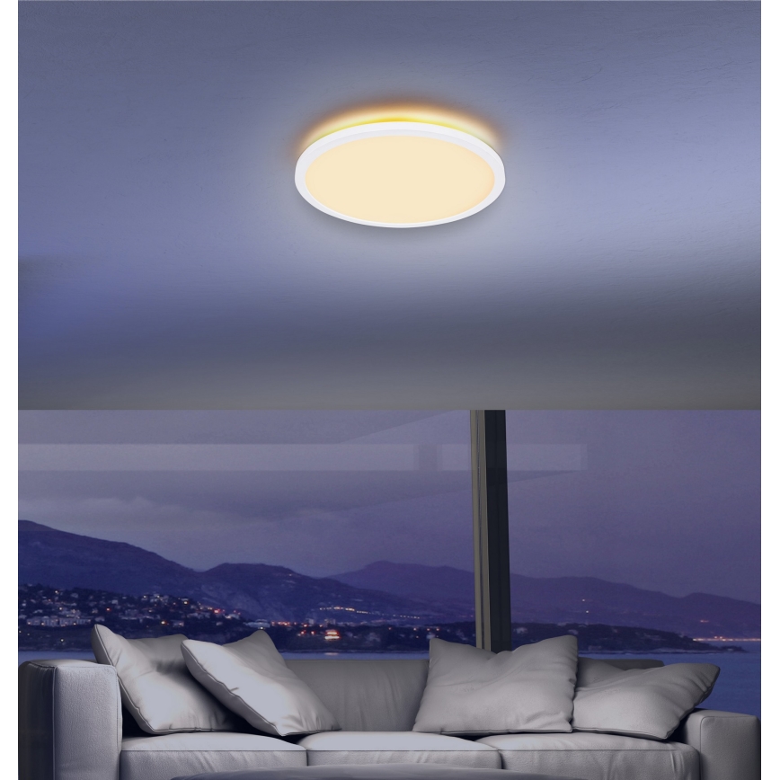 Globo - prigušiva LED plafonska svetiljka za kupatilo LED/24W/230V prečnika 42 cm IP44 bela