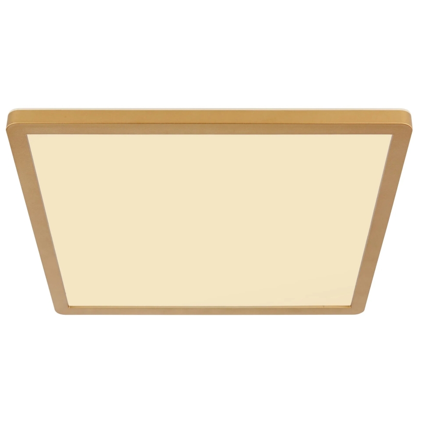 Globo - prigušiva LED plafonska lampa za kupatilo LED/18W/230V 3000K IP44 29,4x29,4 cm mesing