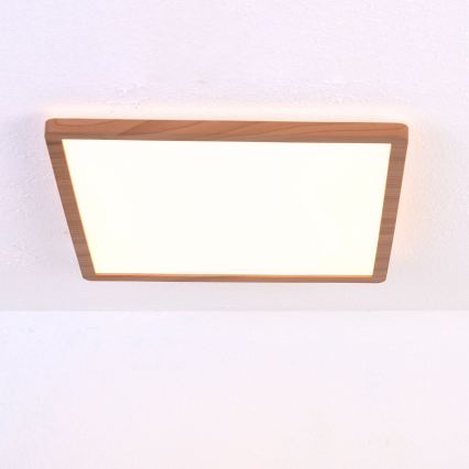 Globo - LED prigušiva stropno kupatilsko svetlo LED/18W/230V 29,4x29,4 cm IP44 braon