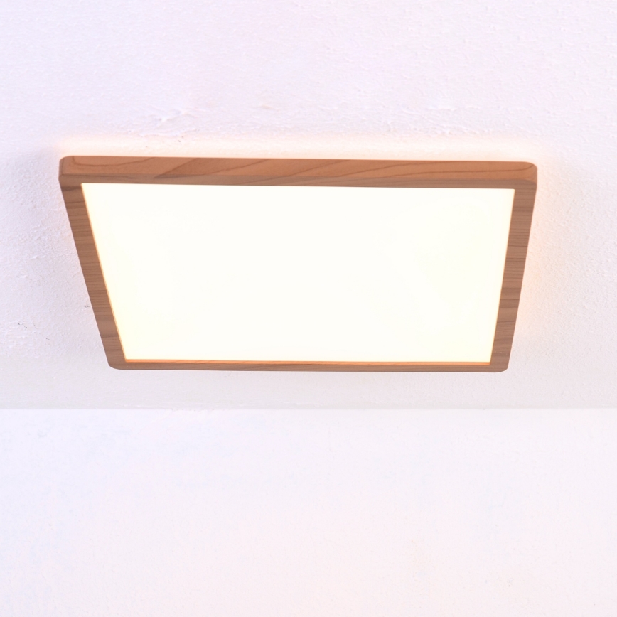 Globo - LED prigušiva stropno kupatilsko svetlo LED/18W/230V 29,4x29,4 cm IP44 braon