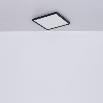 Globo - LED prigušiva plafonsko svetlo za kupatilo LED/24W/230V 42x42 cm IP44 crna