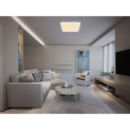 Globo - LED prigušiva kupatilska plafonska svetiljka LED/24W/230V 42x42 cm IP44 bela