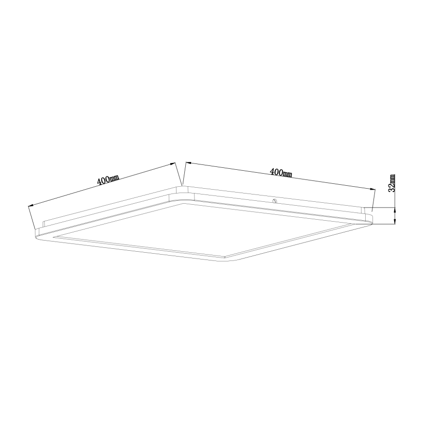 Globo - LED prigušiva kupatilska plafonska svetiljka LED/24W/230V 42x42 cm IP44 bela