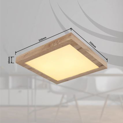 Globo - LED stropna svetiljka LED/16W/230V braon
