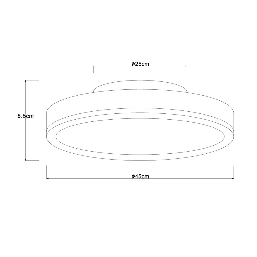 Globo - LED prigušiva stropna svetiljka LED/24W/230V 2700-6500K pr. 45 cm + daljinski upravljač