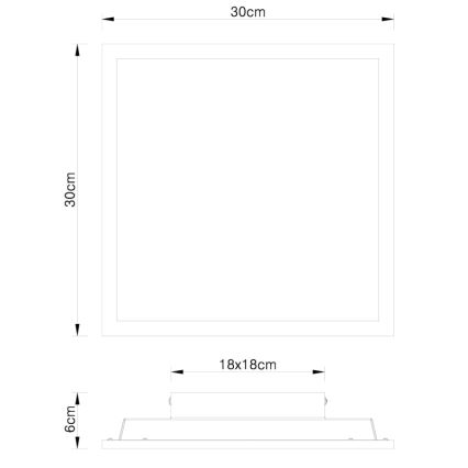 Globo - LED plafonsko svetlo LED/12W/230V