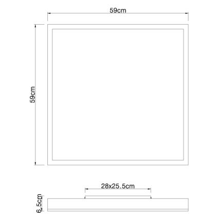 Globo - LED plafonsko svetlo LED/36W/230V