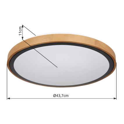 Globo - LED plafonsko svetlo LED/24W/230V 3000/4500/6000K prečnik 43,7 cm