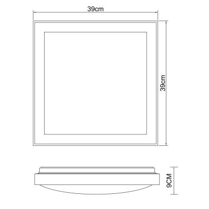Globo - LED plafonsko svetlo LED/24W/230V 3000/4500/6000K