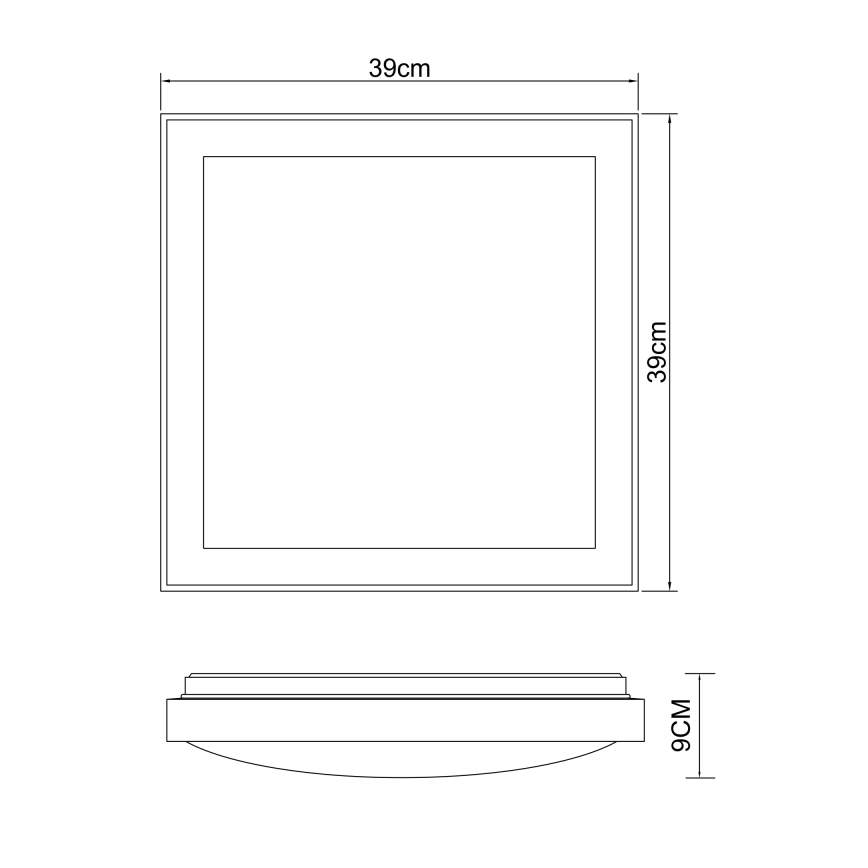 Globo - LED plafonsko svetlo LED/24W/230V 3000/4500/6000K