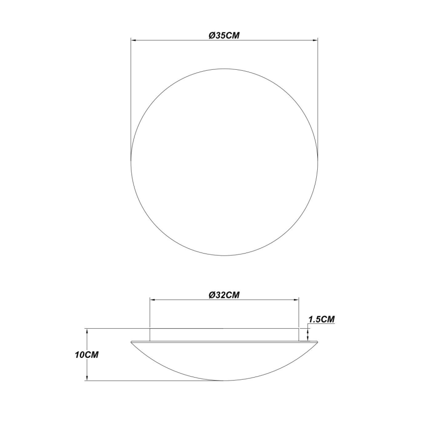 Globo - LED plafonsko svetlo LED/24W/230V 3000K prečnik 35 cm