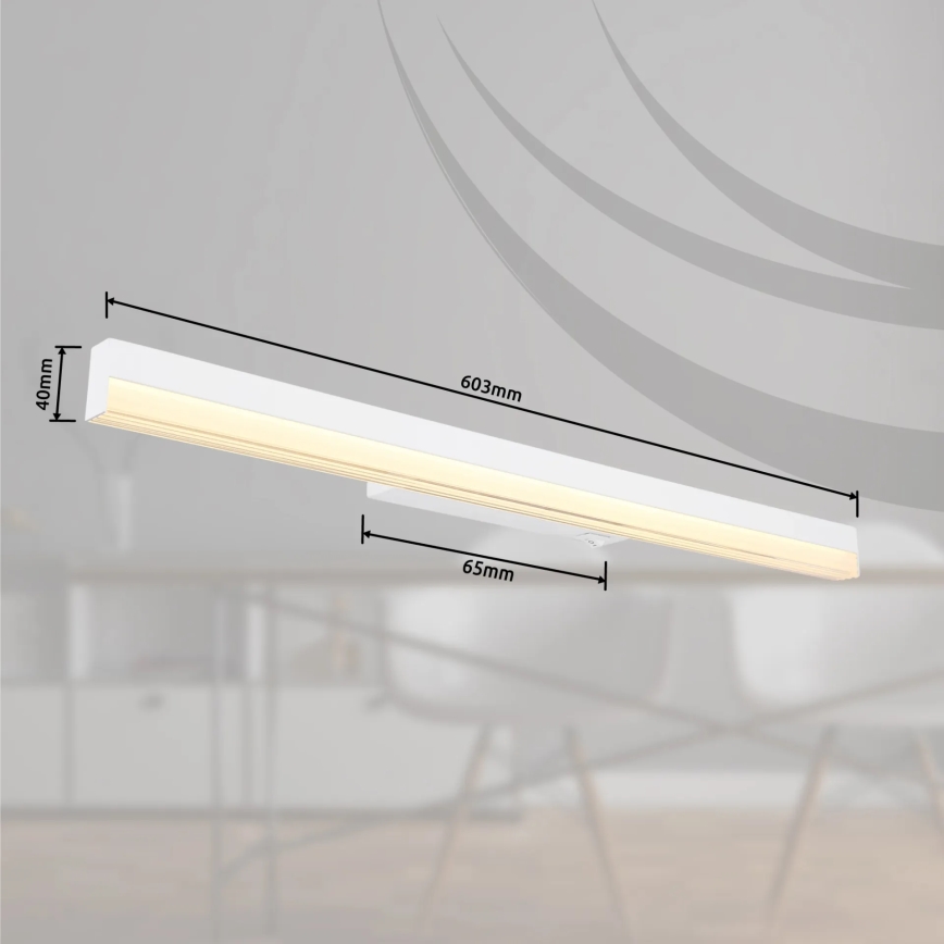 Globo - LED zidna svetiljka LED/12W/230V 3000/6000K 60 cm bela