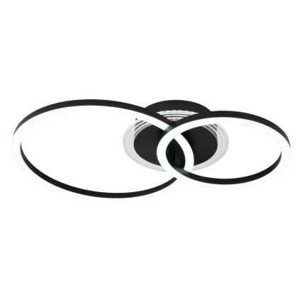 Globo - LED stropna svetiljka LED/30W/230V 2700/4500/6500K dimenzije 33x50 cm crna