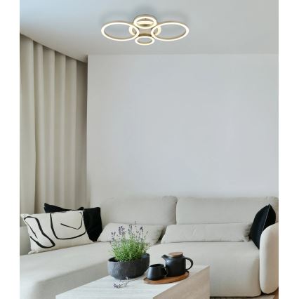 Globo - LED plafonska svetiljka LED/40W/230V 2700/4500/6500K prečnik 35,5x53 cm mesing