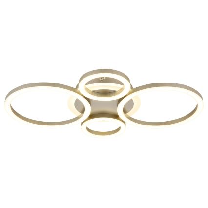 Globo - LED plafonska svetiljka LED/40W/230V 2700/4500/6500K prečnik 35,5x53 cm mesing