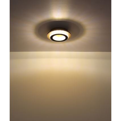 Globo - LED plafonsko svetlo LED/12W/230V 3000/4000/6500K fi 20 cm crno