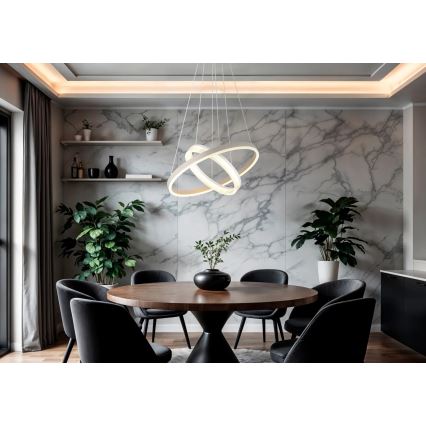 Globo - LED Luster na sajli LED/30W/230V 3000K