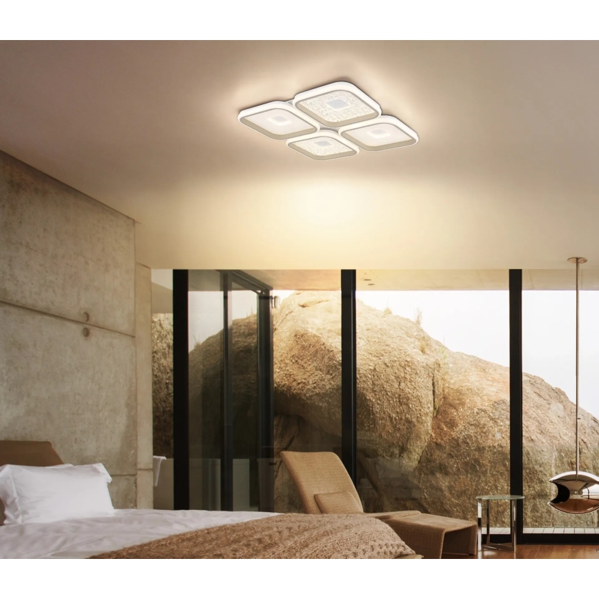 Globo - LED prigušiva plafonsko svetlo LED/55W/230V 2700-6000K 54x54 cm + daljinski upravljač
