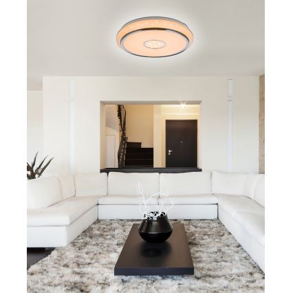 Globo - LED prigušiva stropna svetiljka LED/40W/230V 2700-6500K + daljinski upravljač