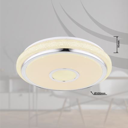 Globo - LED prigušiva stropna svetiljka LED/40W/230V 2700-6500K + daljinski upravljač