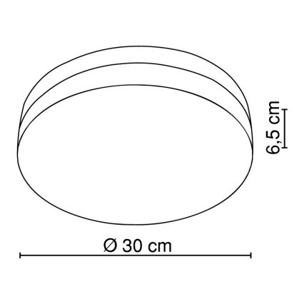 Globo - Plafonsko svetlo 3xE27/40W/230V
