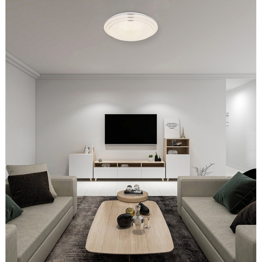 Globo - prigušiva LED plafonska svetiljka LED/18W/230V prečnik 40 cm 2700-6500K + daljinski upravljač