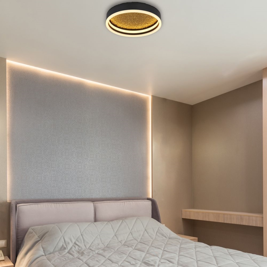 Globo - LED plafonsko svetlo LED/24W/230V prečnik 30 cm crno