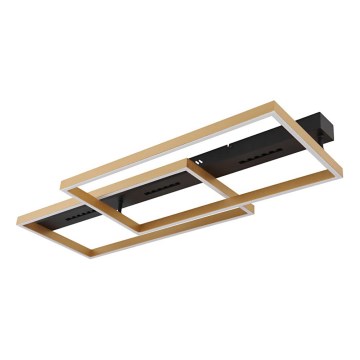 Globo 48461-54 - LED stropna svetiljka LUFFY LED/54W/230V 39,8x90 cm crna/zlatna