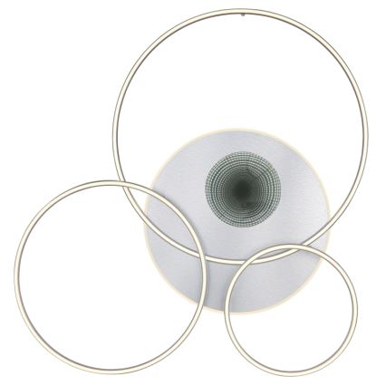 Globo - LED prigušiva stropno svetlo LED/70W/230V 2700-6500K mat hrom + daljinski upravljač