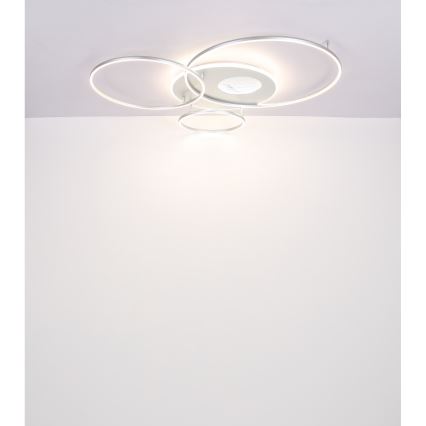 Globo - LED prigušiva stropno svetlo LED/70W/230V 2700-6500K mat hrom + daljinski upravljač