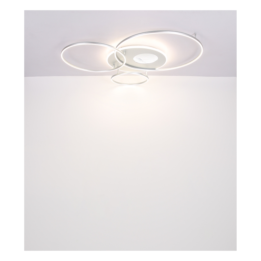 Globo - LED prigušiva stropno svetlo LED/70W/230V 2700-6500K mat hrom + daljinski upravljač