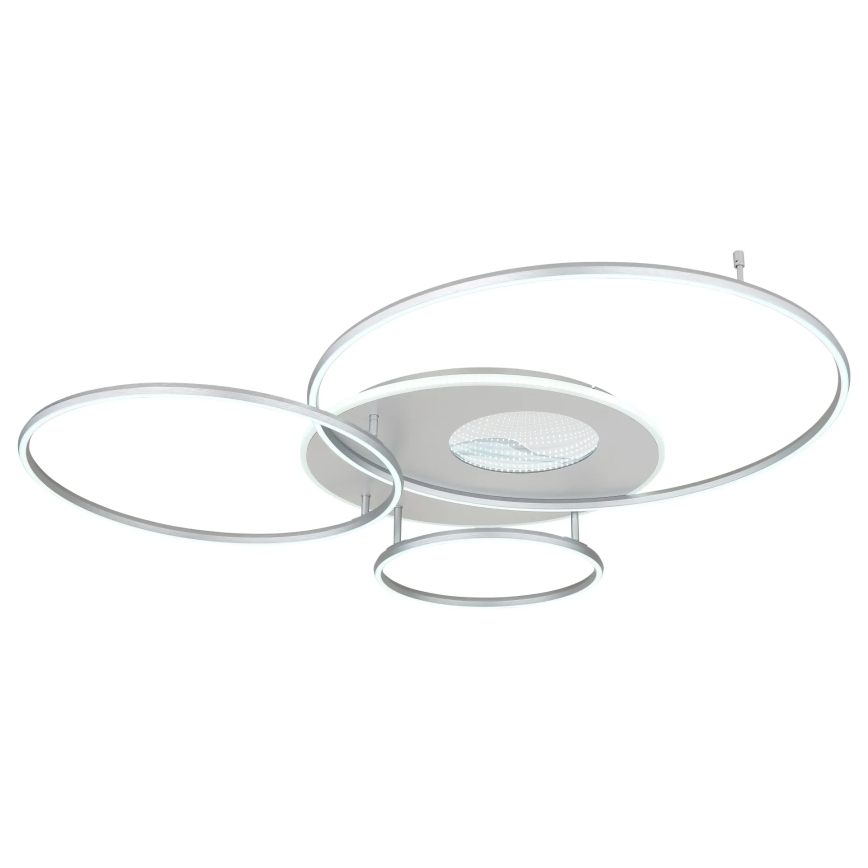 Globo - LED prigušiva plafonska svetiljka LED/70W/230V 2700-6500K Wi-Fi Tuya mat hrom + daljinski upravljač