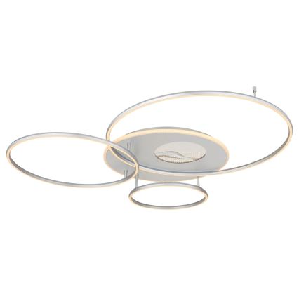 Globo - LED prigušiva plafonska svetiljka LED/70W/230V 2700-6500K Wi-Fi Tuya mat hrom + daljinski upravljač