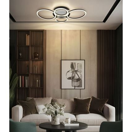Globo - LED stropno svetlo LED/40W/230V 4000K 72x52 cm crno