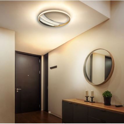 Globo - LED plafonsko svetlo LED/24W/230V sa izborom temperature svetla 3000/4000/6000 K, prečnik 41 cm, zlatna