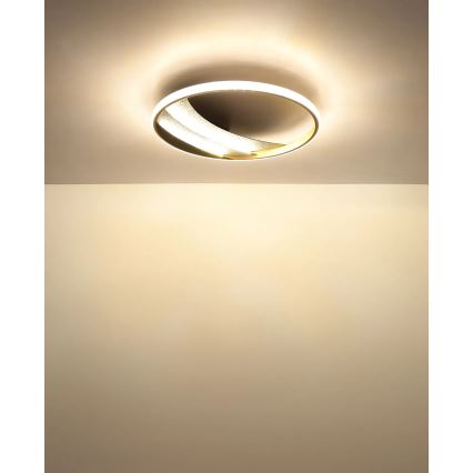 Globo - LED plafonsko svetlo LED/24W/230V sa izborom temperature svetla 3000/4000/6000 K, prečnik 41 cm, zlatna