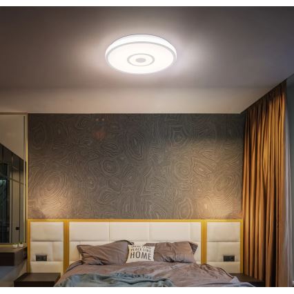 Globo - LED stropno svetlo LED/24W/230V 3000/4000/6000K prečnik 38 cm bela/matni hrom