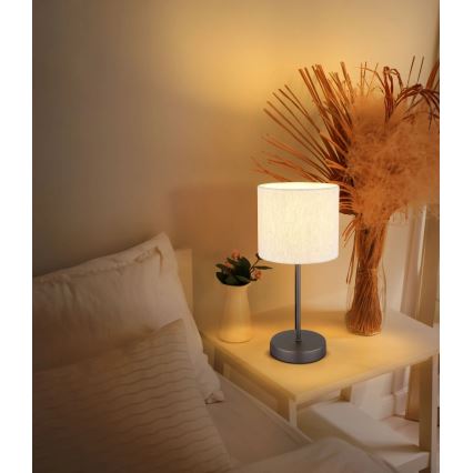 Globo - Stona lampa 1xE27/25W/230V crna/bež