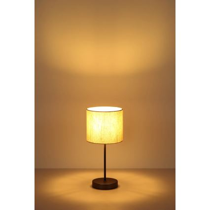 Globo - Stona lampa 1xE27/25W/230V crna/bež
